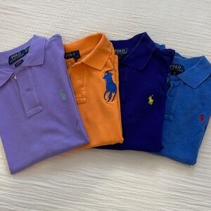 Four Ralph Lauren Polo shirts - Size 8